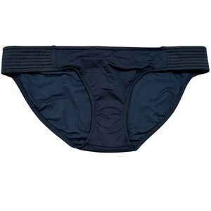 Seafolly Quilted Hipster Bikini Bottom Black Size 16 Swimsuit NWT‎